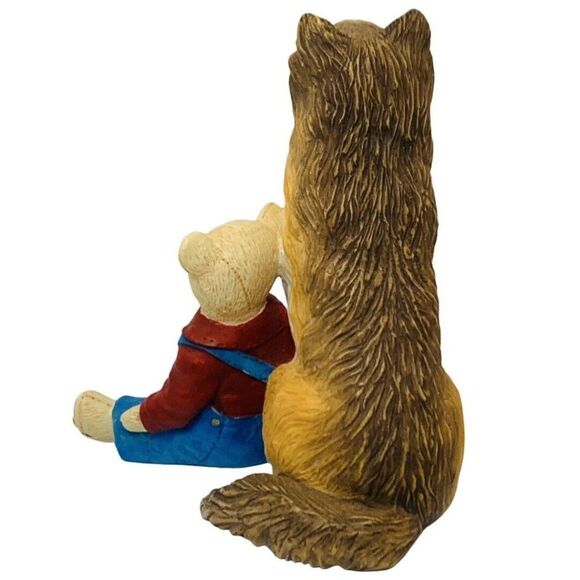 Vintage Sarah’s Attic American Flag Purple Heart Patriotic Brown Bear Figurine - Picture 5 of 11